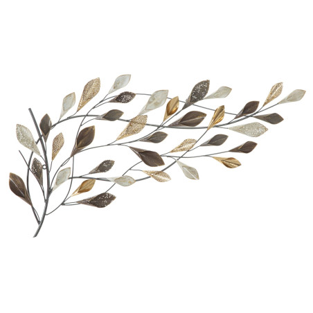 Pannello murale in ferro Ramo – 115x65 cm – Composizione floreale Glam di grandi dimensioni