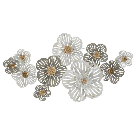 Painel de parede em ferro Lory – 140x74 cm – Estrutura metálica espetacular Glam