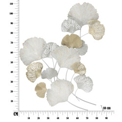 Painel de parede em ferro Silvy – 85x113 cm – Design vertical Glam elegante