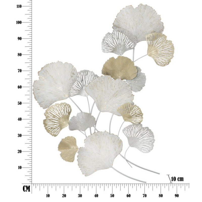 Pannello murale in ferro Silvy – 85x113 cm – Design verticale Glam elegante