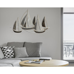 Painel de parede em ferro Velier – 91x55 cm – Estilo industrial chique e autêntico