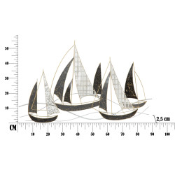 Pannello murale in ferro Velier – 91x55 cm – Stile industriale chic e autentico