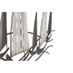 Painel de parede de ferro Regata – 100x44 cm – Espírito industrial marítimo