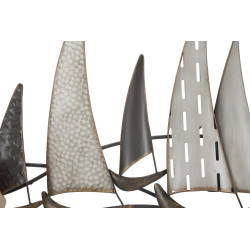 Panel de pared de hierro Regata – 100x44 cm – Espíritu industrial marino