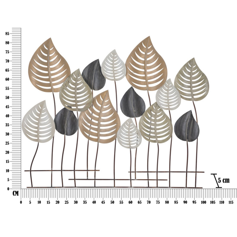 Panel de pared de hierro Otip – Modelo A – 103x84 cm – Diseño Glam contemporáneo