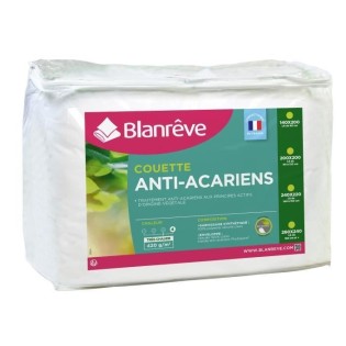 BLANREVE Couette tres chaude Percale - Anti-acariens - 420g/m≤ - 140x200cm