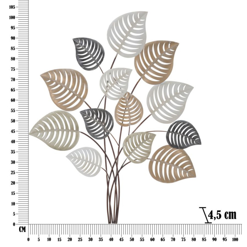 Pannello murale in ferro Otip – Modello B – 81x100 cm – Struttura decorativa Glam