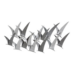 Pannello murale in ferro Gabbiani – 93x47 cm – Stile industriale ispirato all'officina