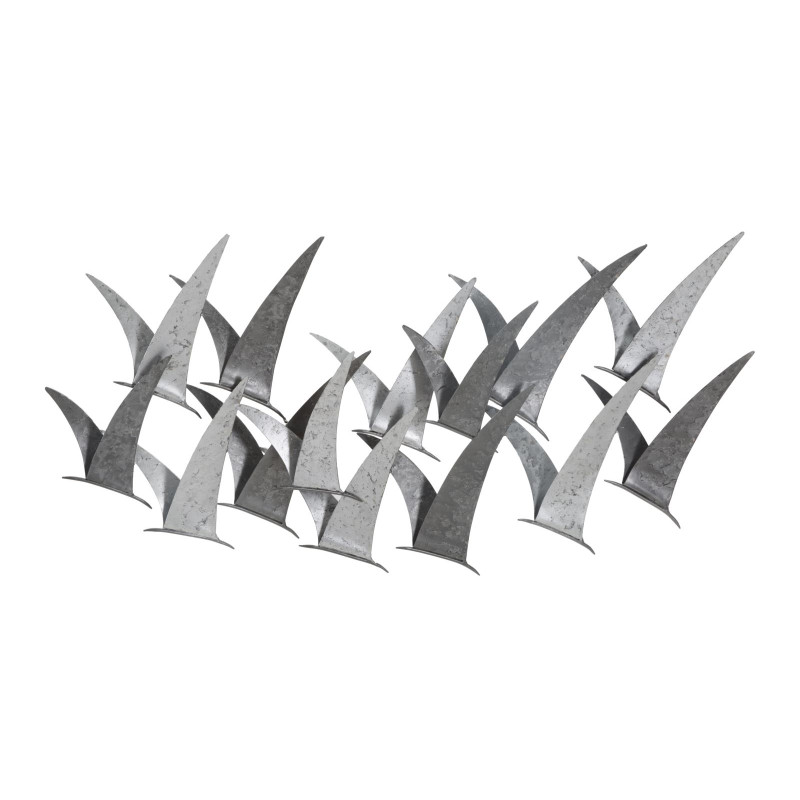 Panneau mural en fer Gabbiani – 93x47 cm – Style industriel inspiré de l’atelier