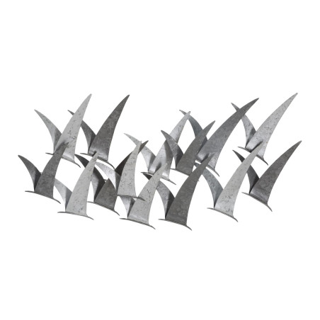 Painel de parede Gabbiani em ferro – 93x47 cm – Estilo industrial inspirado em oficina