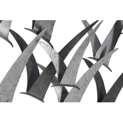 Pannello murale in ferro Gabbiani – 93x47 cm – Stile industriale ispirato all'officina