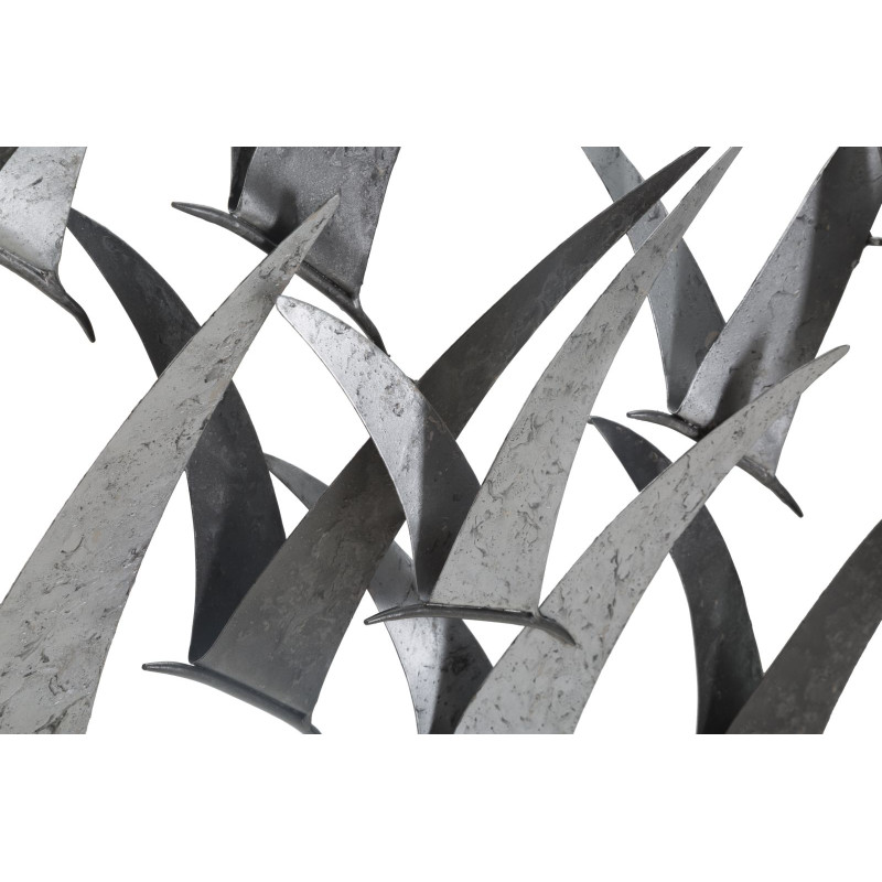 Painel de parede Gabbiani em ferro – 93x47 cm – Estilo industrial inspirado em oficina