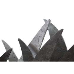 Painel de parede Gabbiani em ferro – 93x47 cm – Estilo industrial inspirado em oficina