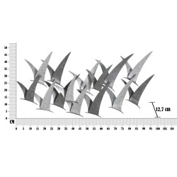 Panneau mural en fer Gabbiani – 93x47 cm – Style industriel inspiré de l’atelier