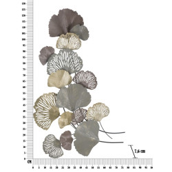 Pannello murale in ferro Diply – 76x126 cm – Creazione artistica metallica Glam