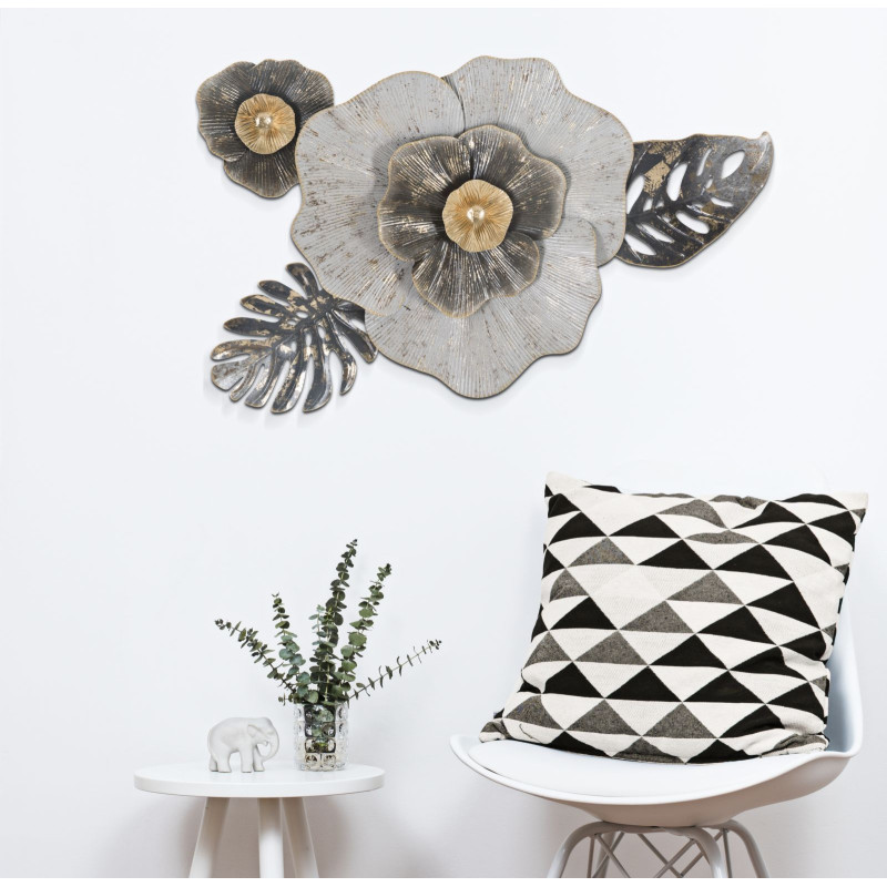 Panneau mural en fer Edy – Modèle B – 74x47 cm – Motif moderne Glam chic