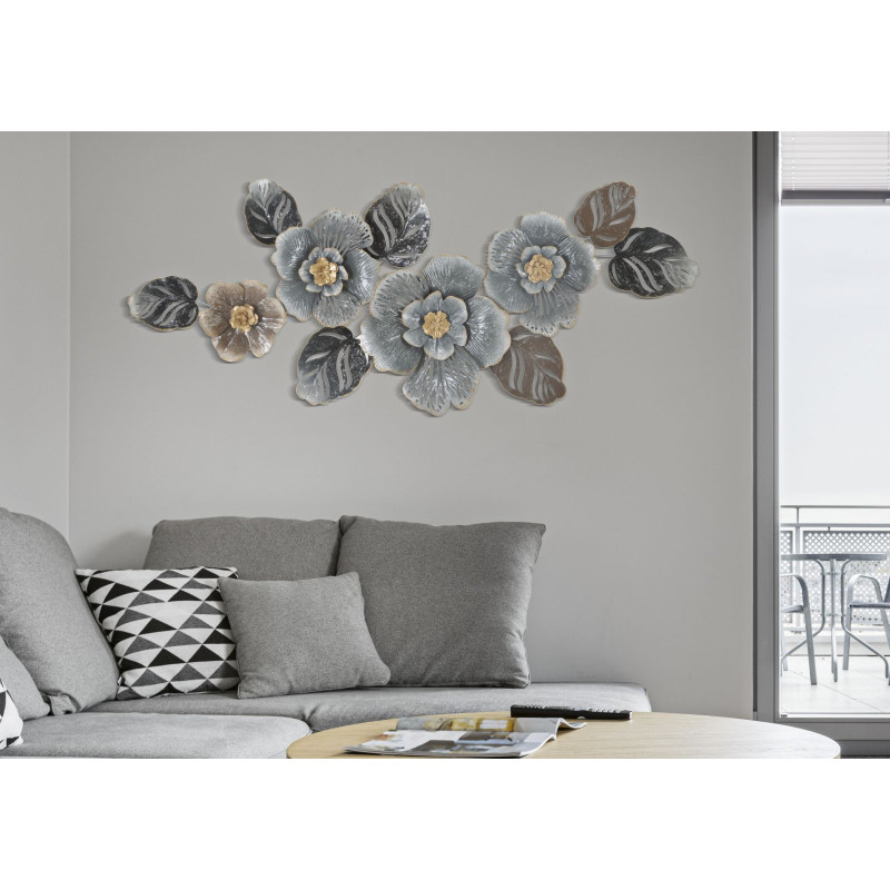 Panneau mural en fer gris – Modèle A – 157x66 cm – Style Glam urbain sophistiqué