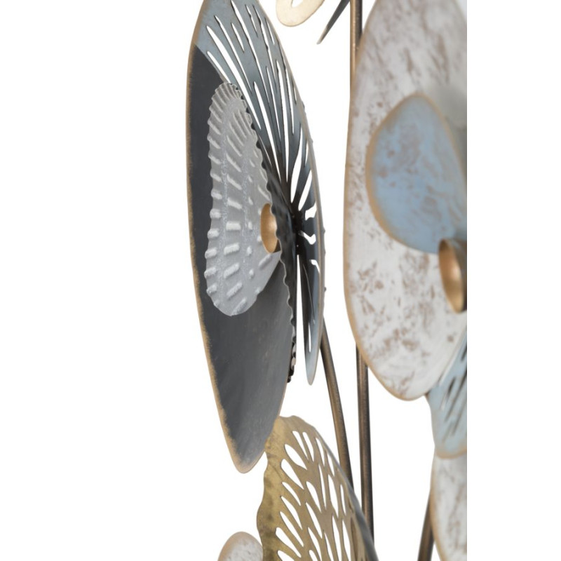 Panneau mural en fer Glacé – Modèle C – 70x102 cm – Métal effet givré Glam élégant