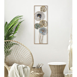 Panneau mural en fer Gloth Ret. – Modèle B – 31x90 cm – Déco métal Glam raffinée