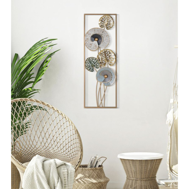 Panneau mural en fer Gloth Ret. – Modèle B – 31x90 cm – Déco métal Glam raffinée