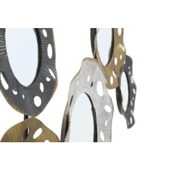 Panneau mural en fer Gloty – Modèle B – 104x45 cm – Design métallique doré Glam