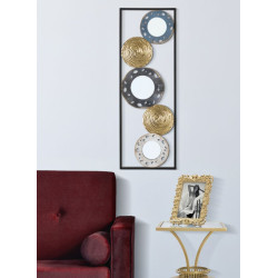 Panneau mural en fer Gloty Ret. – Modèle B – 31x90 cm – Élégance discrète Glam