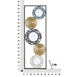 Panneau mural en fer Gloty Ret. – Modèle B – 31x90 cm – Élégance discrète Glam