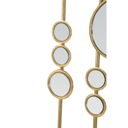 Panneau mural petits miroirs – 35x90 cm – Reflets Glam et élégance murale