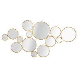 Panneau mural avec miroirs – 100x51 cm – Déco chic et moderne Glam