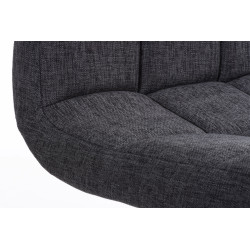 Tabouret de bar Pérou TISSU C gris clair