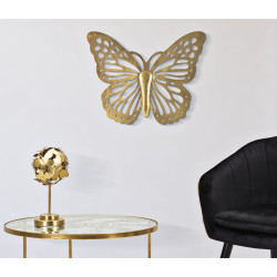 Papillon mural décoratif – 43x35 cm – Élément mural élégant et léger