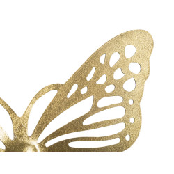 Ensemble de 4 papillons muraux – 35 à 16 cm – Déco murale Glam délicate et raffinée