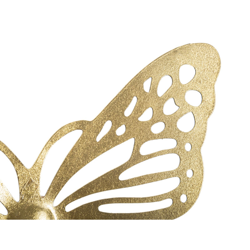 Ensemble de 4 papillons muraux – 35 à 16 cm – Déco murale Glam délicate et raffinée