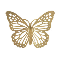 Ensemble de 4 papillons muraux – 35 à 16 cm – Déco murale Glam délicate et raffinée