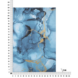 Impression murale Bleu Rey – 80x120 cm – Déco Glam bleutée et apaisante