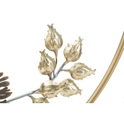 Barre décorative murale en fer – Ø65 cm – Élément mural Glam stylisé