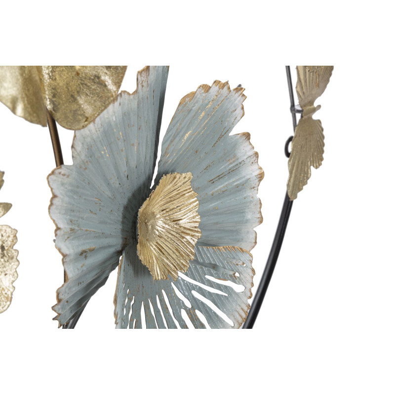 Panneau mural Campur rond – 78x74 cm – Métal Glam chic et raffiné