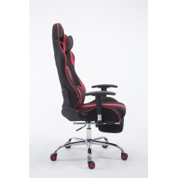 Racing Chaise de bureau Limit Tissu avec repose-pieds