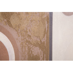 Tableau mural fait main visage ethnique – 60x80 cm – Style Bohème Chic et culturel