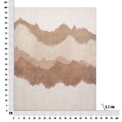 Tableau mural fait main Browny – 80x100 cm – Art mural bohème et chaleureux