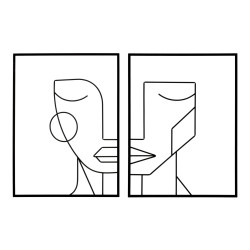 Ensemble de 2 panneaux muraux tribaux – 60x80 cm – Style Bohème Chic ethnique