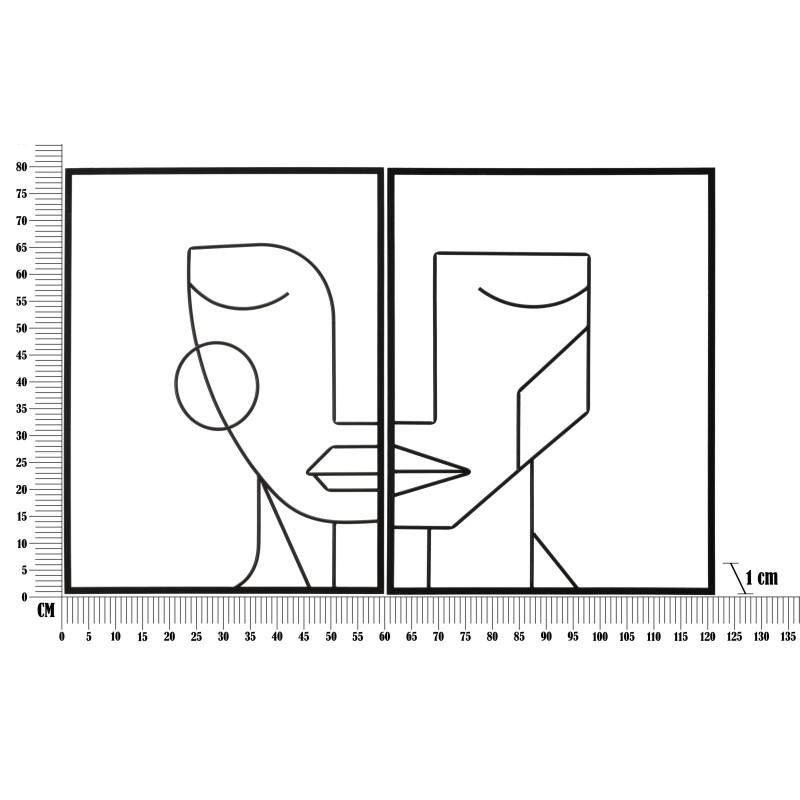 Ensemble de 2 panneaux muraux tribaux – 60x80 cm – Style Bohème Chic ethnique