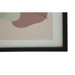 Œuvre murale timbre visage – Modèle A – 35x47 cm – Cadre ethnique Bohème Chic