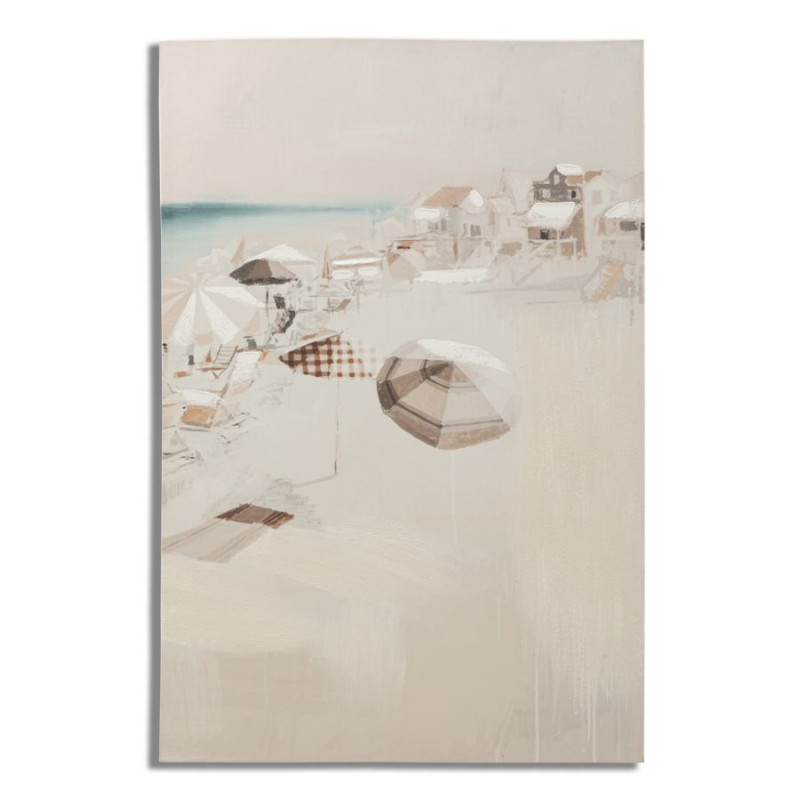 Tableau mural Plage – Modèle B – 80x120 cm – Paysage relaxant Bohème Chic