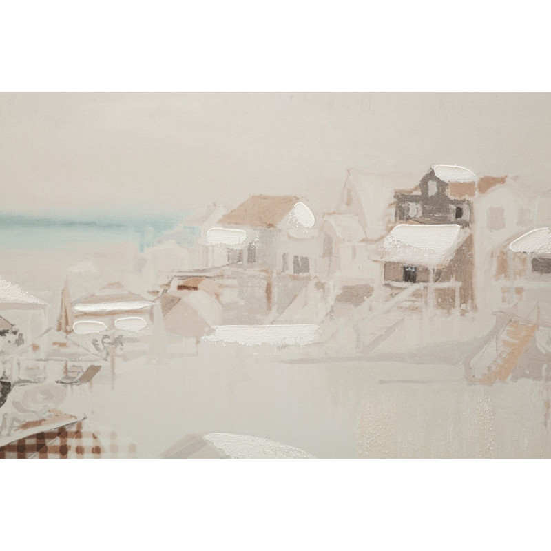 Tableau mural Plage – Modèle B – 80x120 cm – Paysage relaxant Bohème Chic