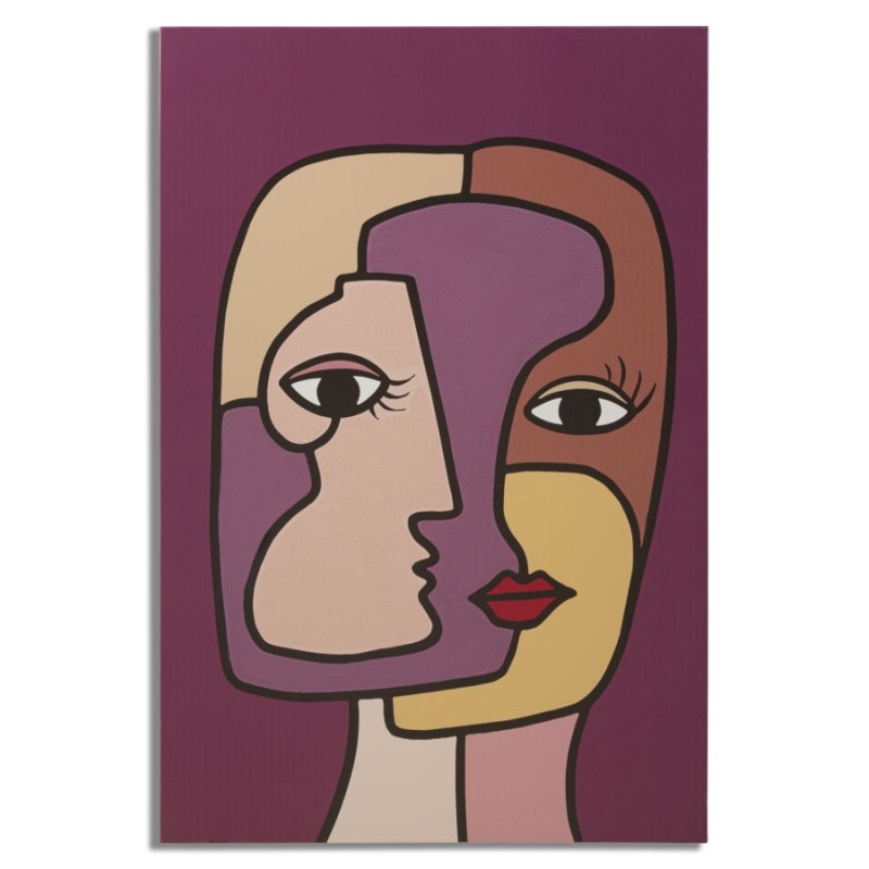 Impression murale visage – Modèle A – 60x90 cm – Portrait contemporain Glam
