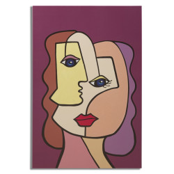 Impression murale visage – Modèle B – 60x90 cm – Style Glam féminin et expressif