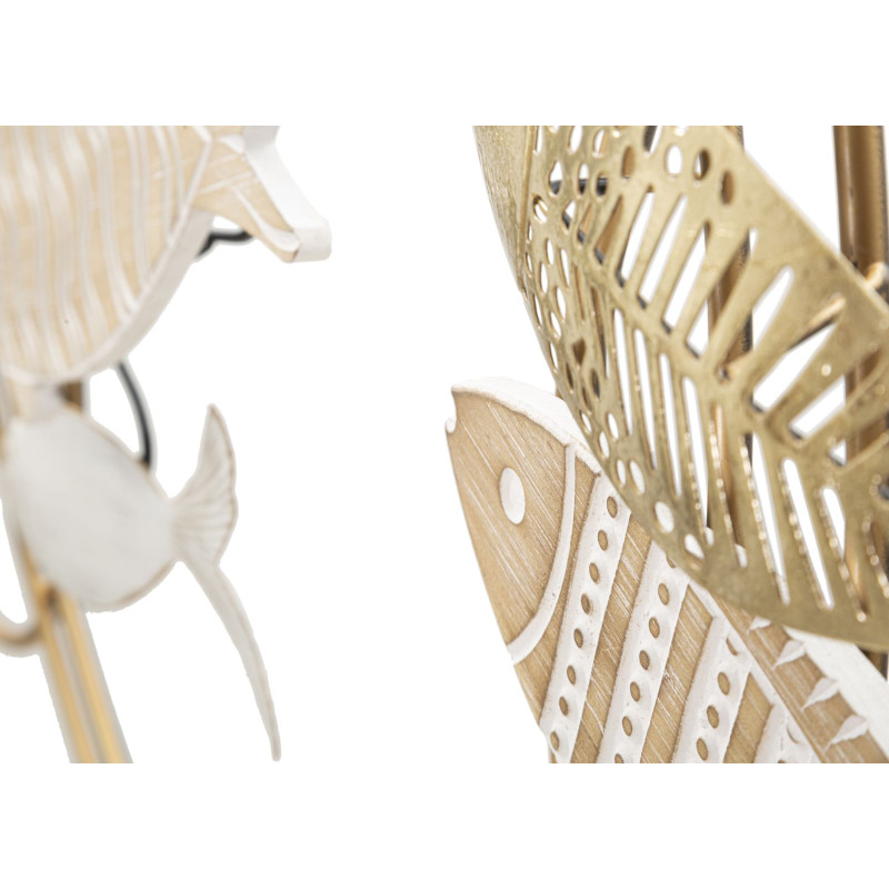 Décoration murale mouvement de poisson – 142x61 cm – Composition Glam dynamique