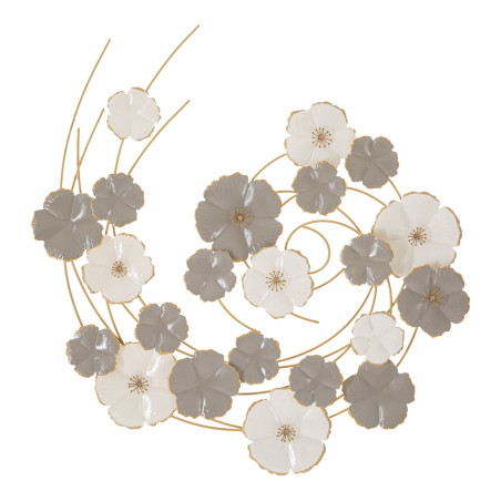 Décoration murale Lotly – 63x67 cm – Métal design Glam et moderne