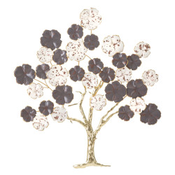 Décoration murale Albero Violet – 73x80 cm – Arbre mural Glam violet raffiné
